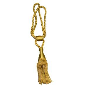 Vintage Gold Tassel Curtain Tiebacks 18" Long Elegant Home Decor